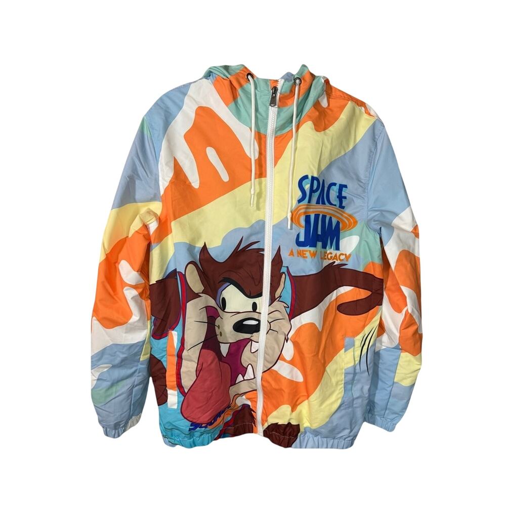 Members Only x Looney Tunes Windbreaker Jacket Space Jam Tune Squad Medium